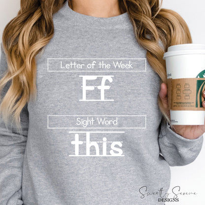 Letter of the week F Sight word This