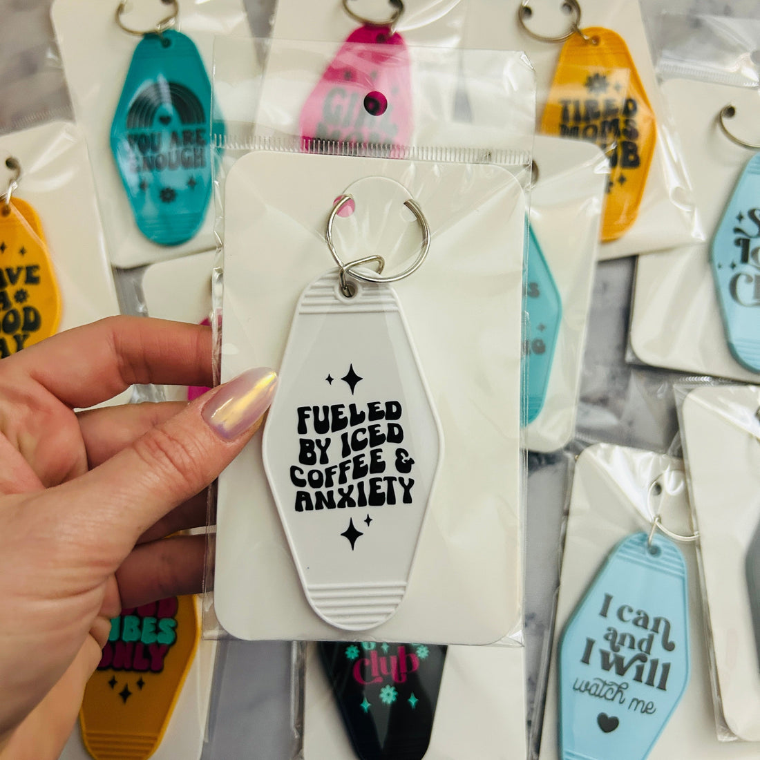 Good Vibes Club Motel Keychain