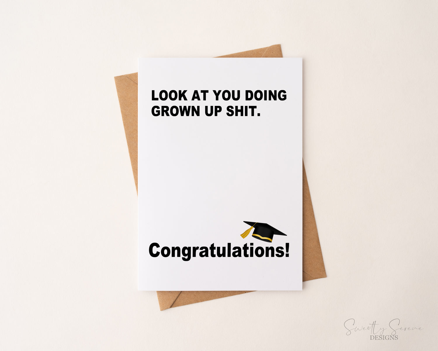 Look at you doing grown up shit Graduation Greeting Card