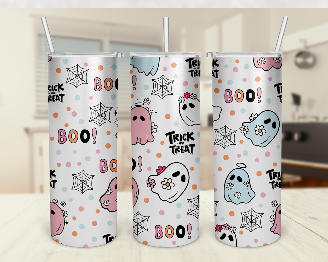 Boo Pastel - 20oz Skinny Tumbler