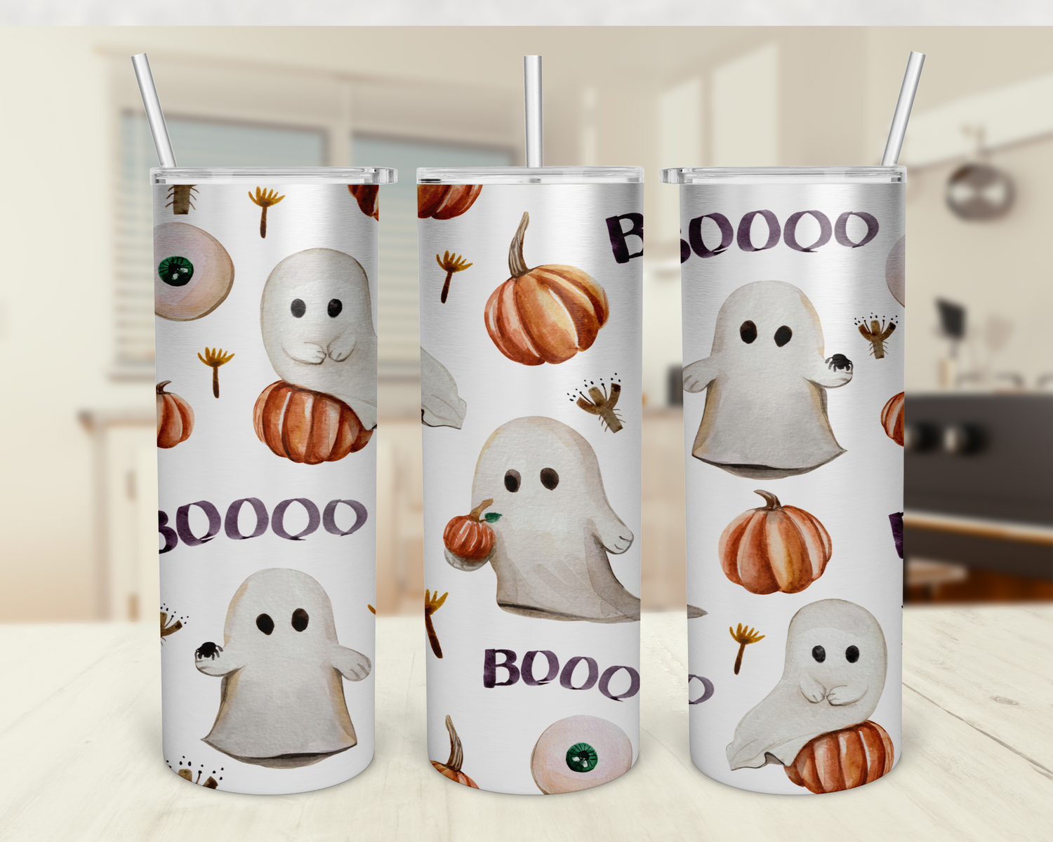 Boo Ghost Pumpkin - 20oz Skinny Tumbler