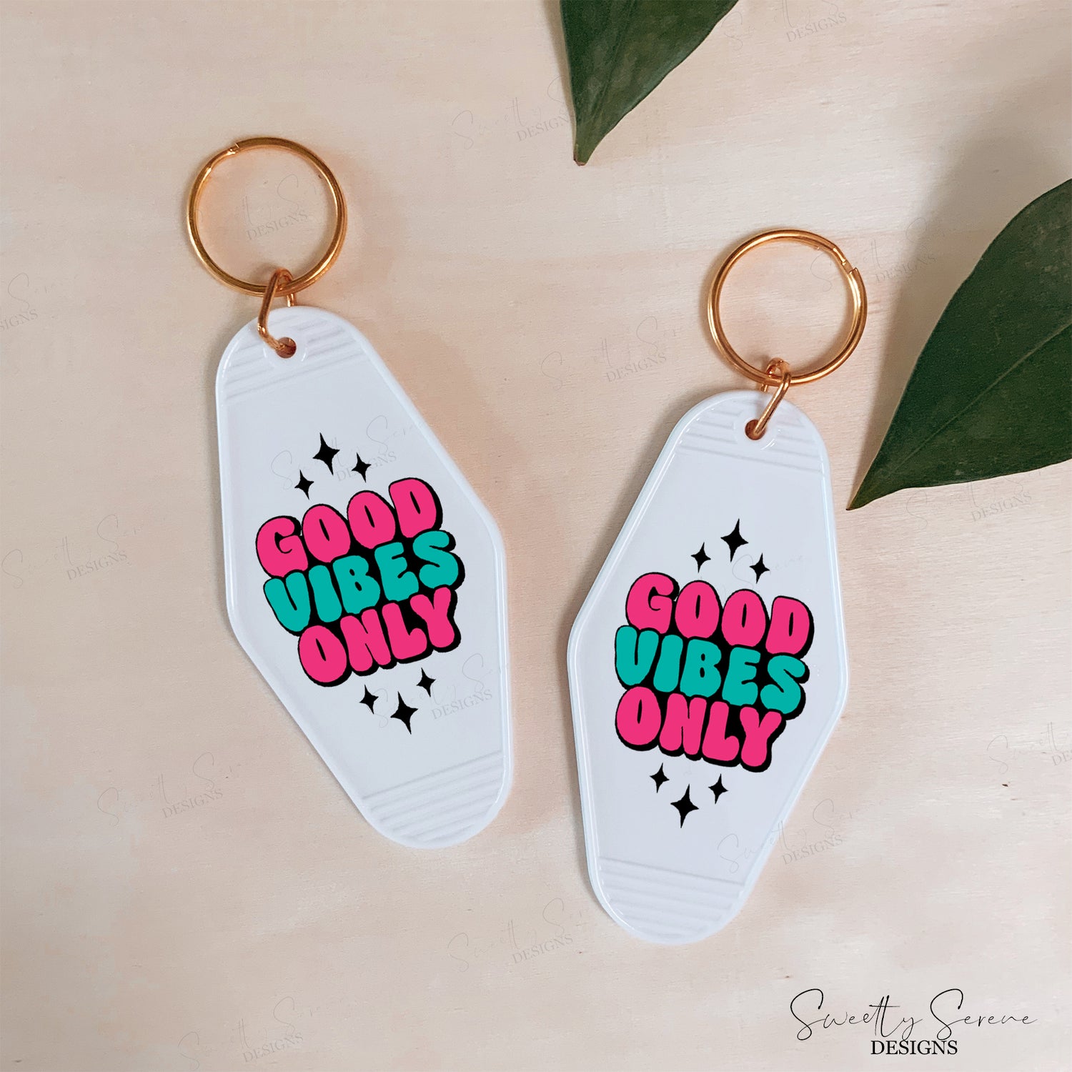 Good Vibes Club Motel Keychain