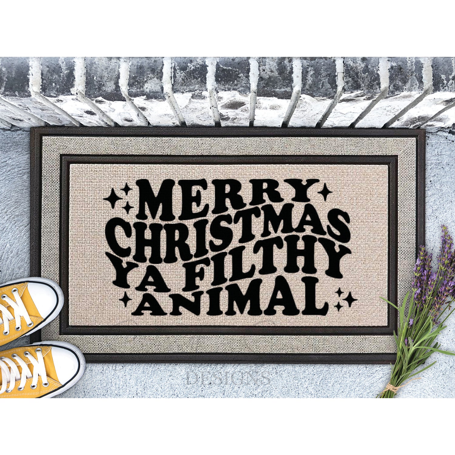 Merry Christmas ya filthy animal Doormat