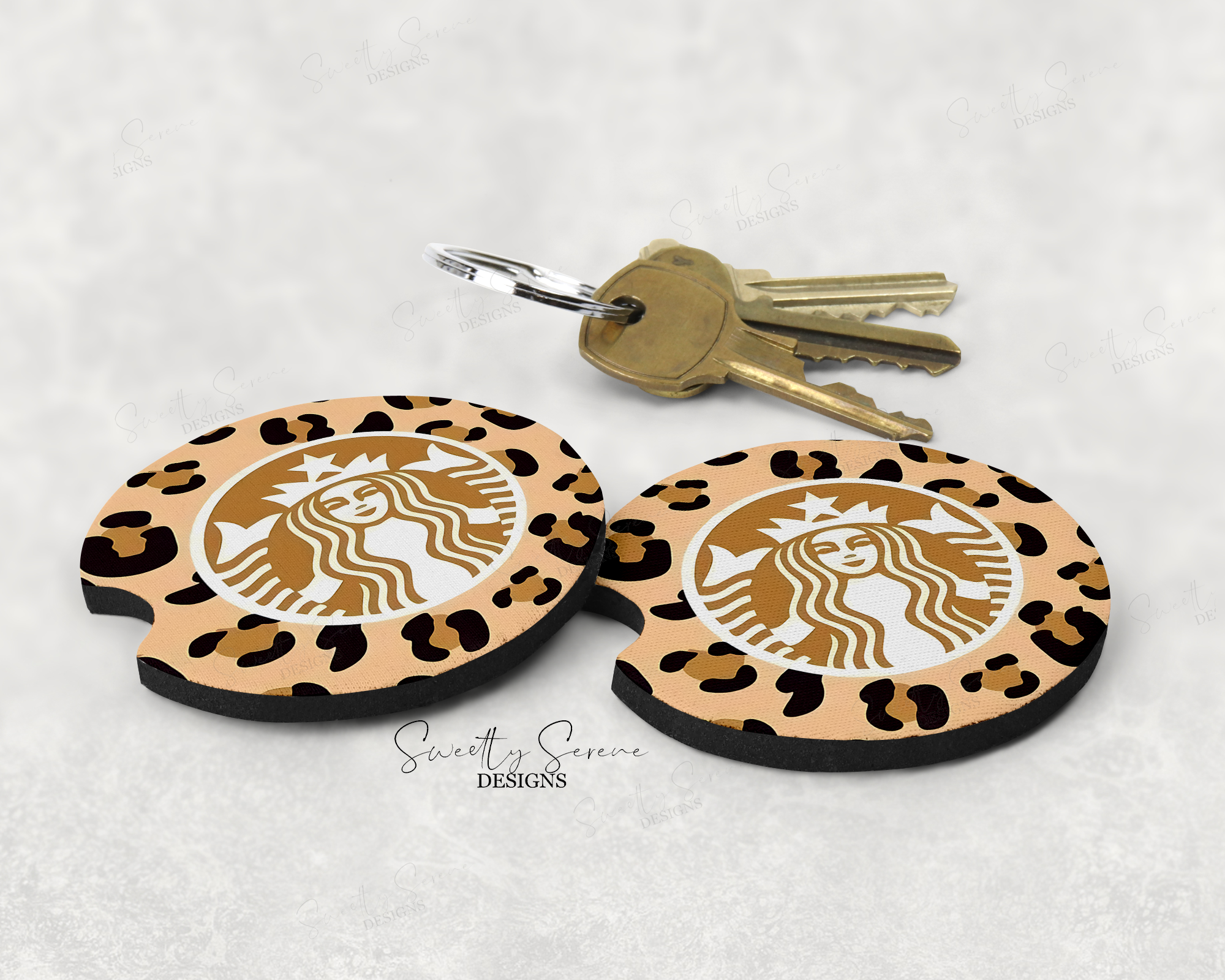 Starbucks Cheetah Car Coaster