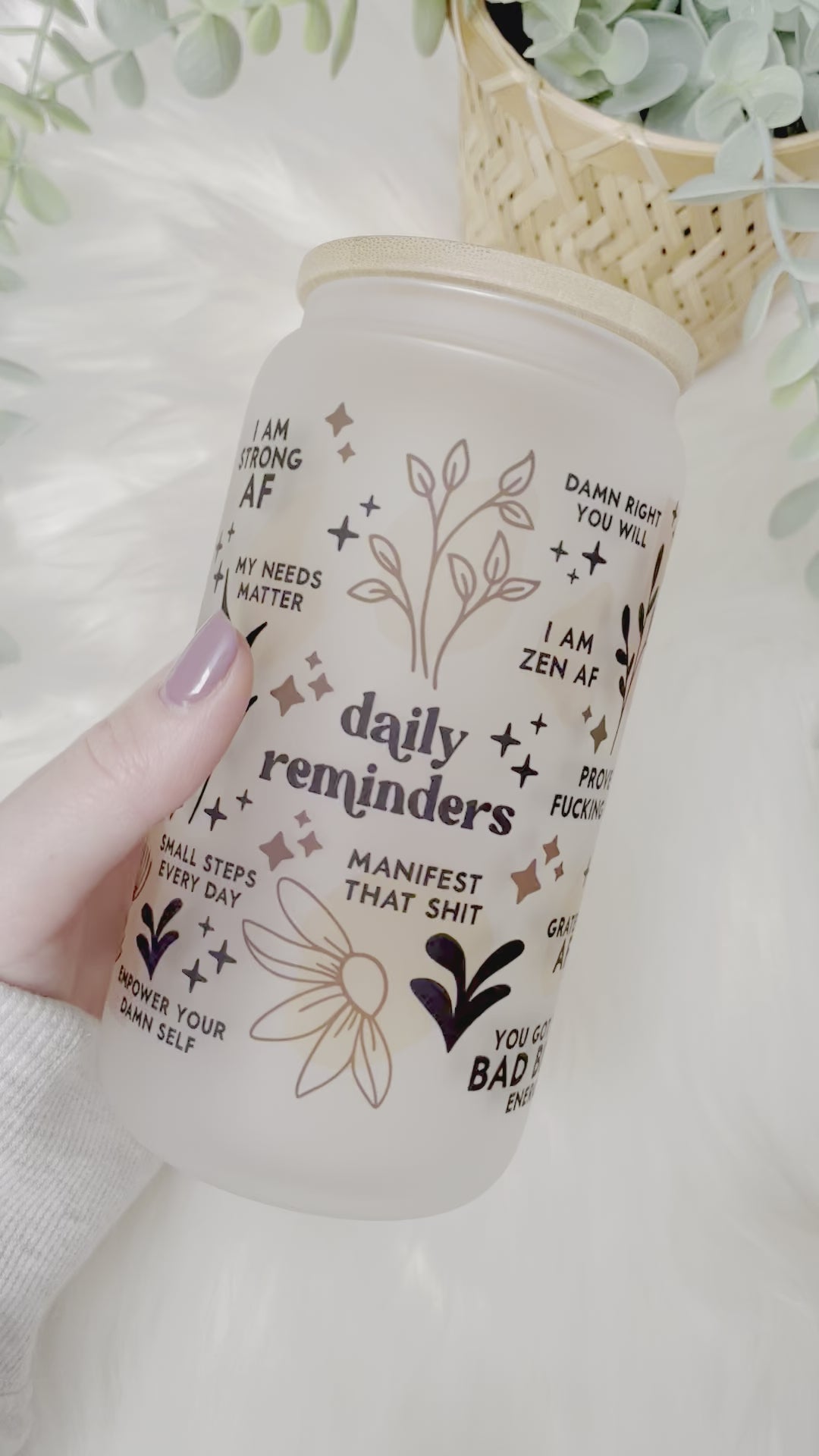 Daily Reminders Libbey Glass Boho Vulgar Version