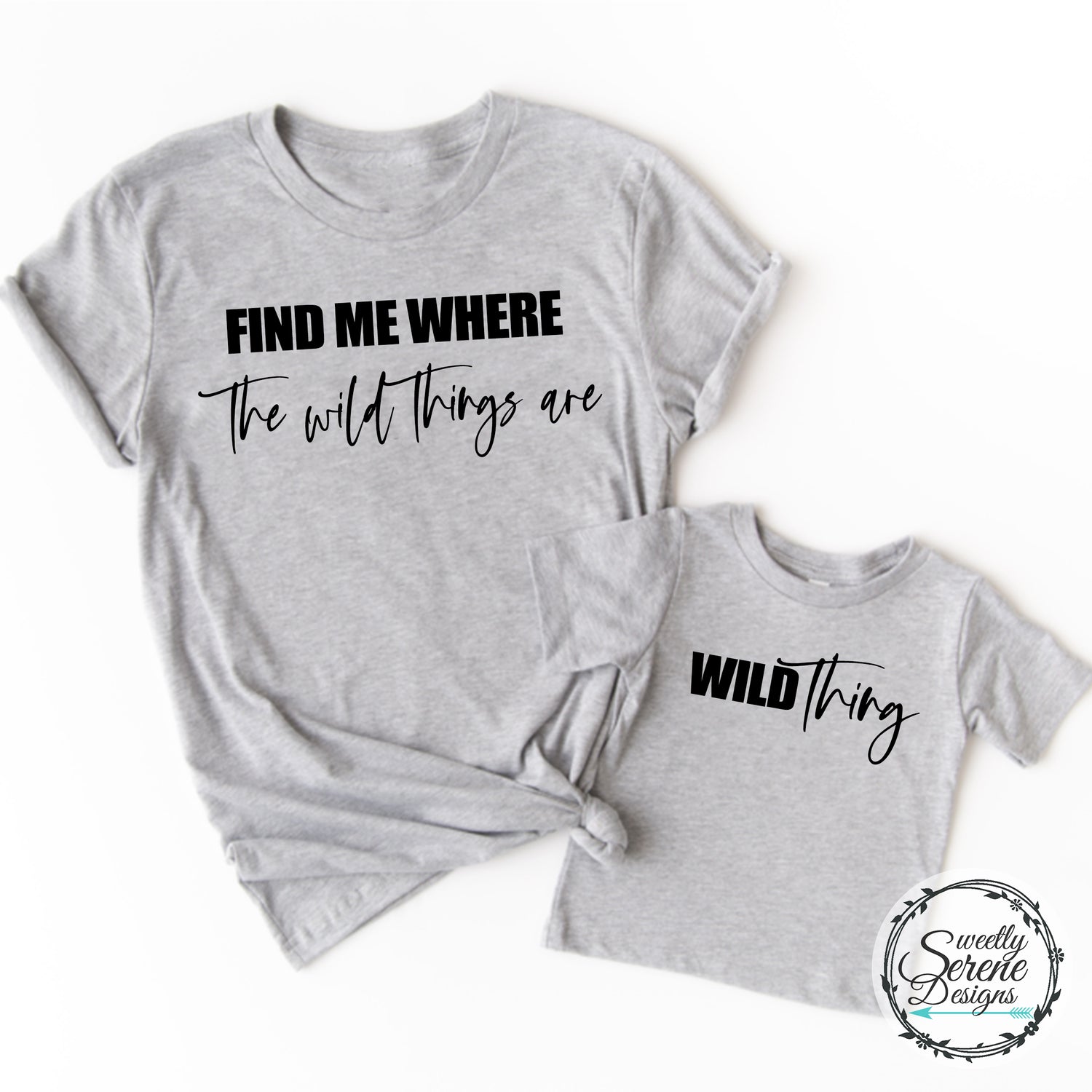 Find me where the wild things are - Mommy and Me set