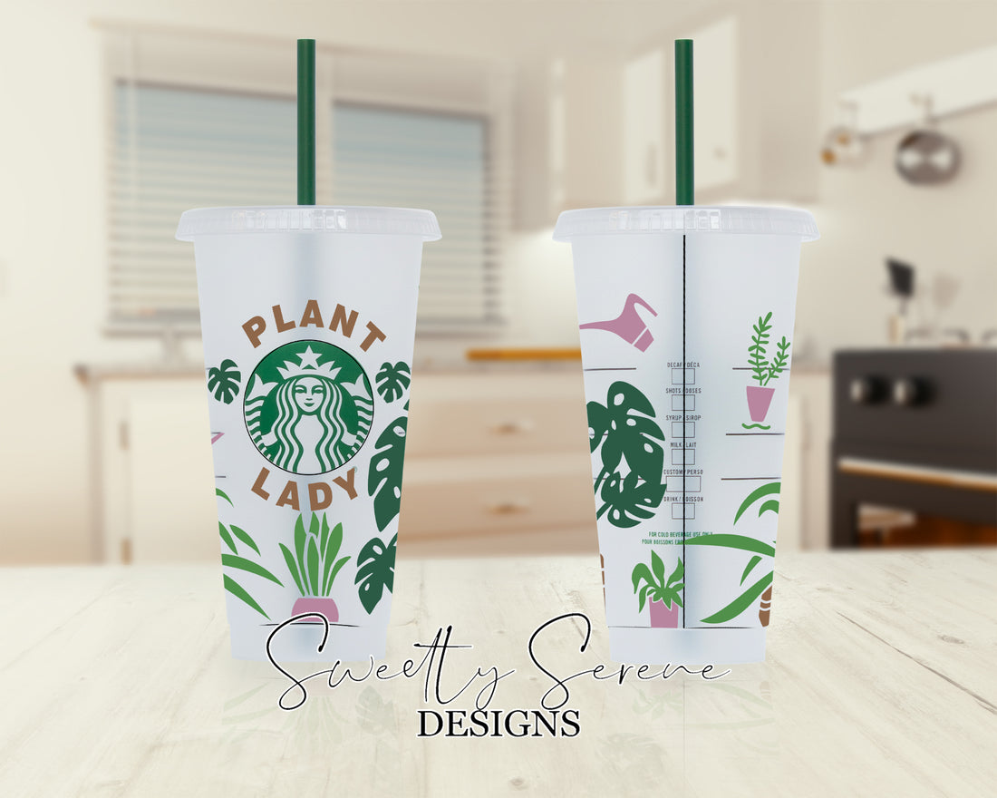 Plant Lady Starbucks Cold Cup