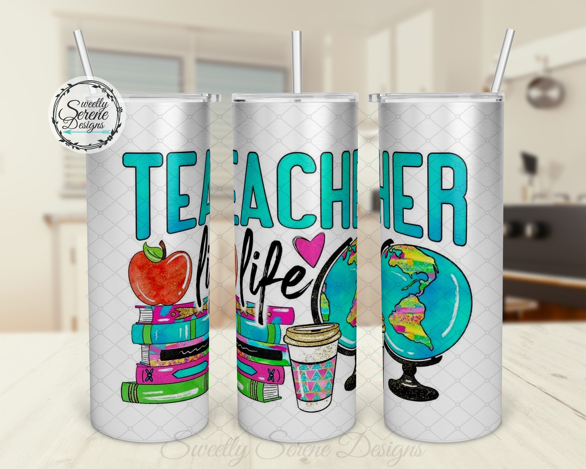 Teacher Life - 20oz Skinny Tumbler