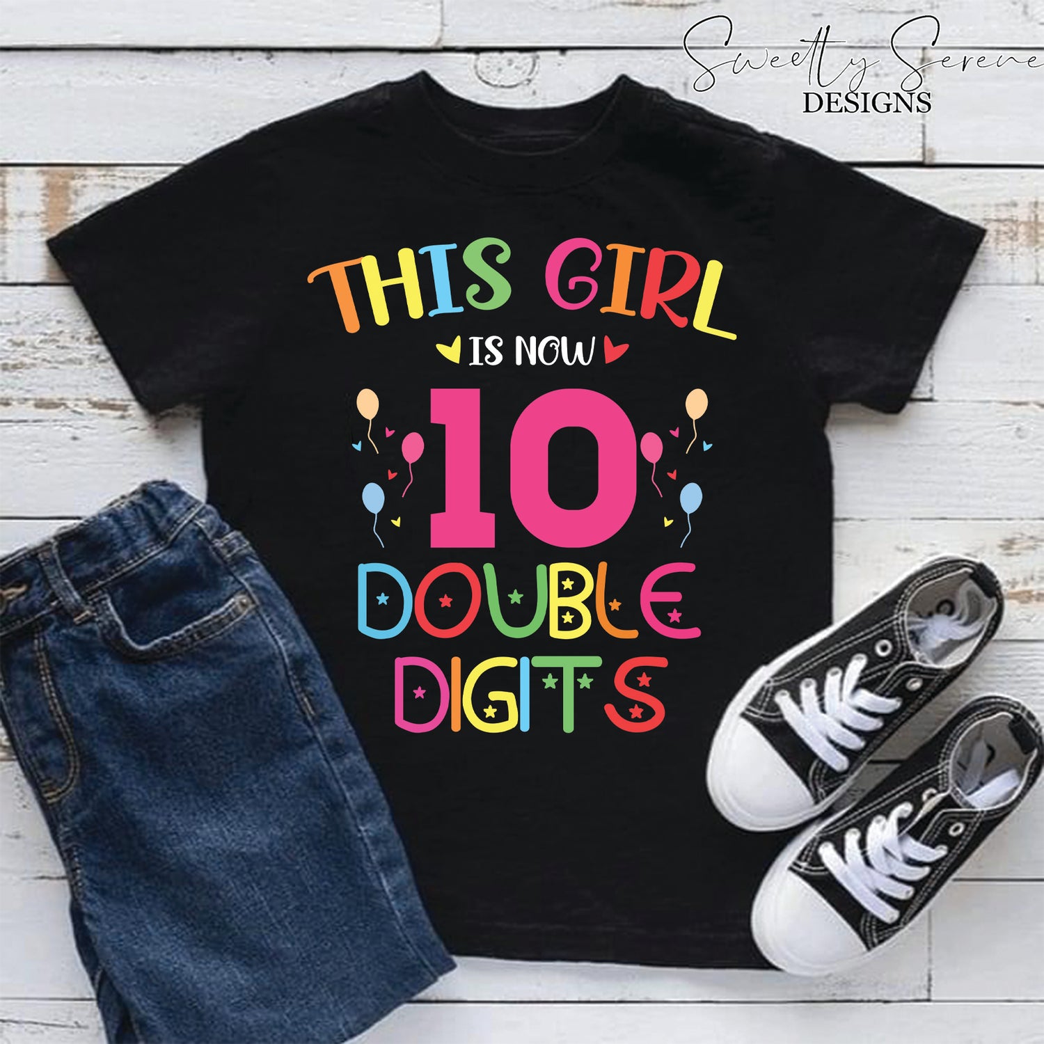 This girl is now double digits Birthday Shirt