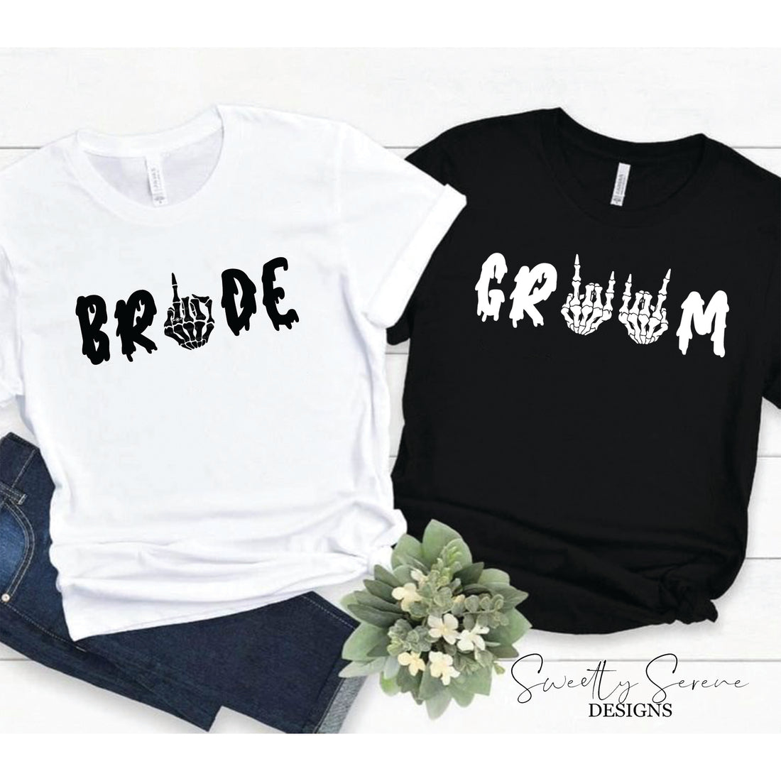 Bride and Groom Wedding Couple Set