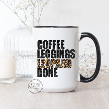 Coffee Leggings Leopard DONE