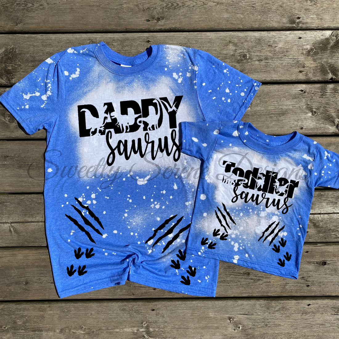 Daddy-saurus / Toddler-saurus Matching Set