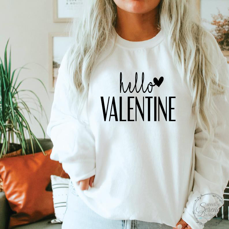 Hello valentine crewneck