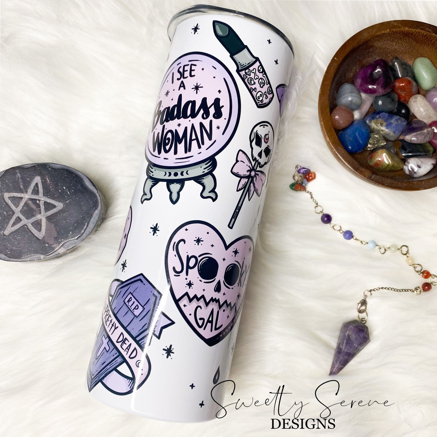 Pastel spooky - Skinny Tumbler