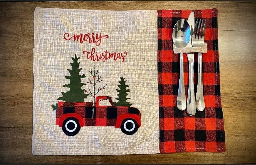 Christmas Truck Placemats