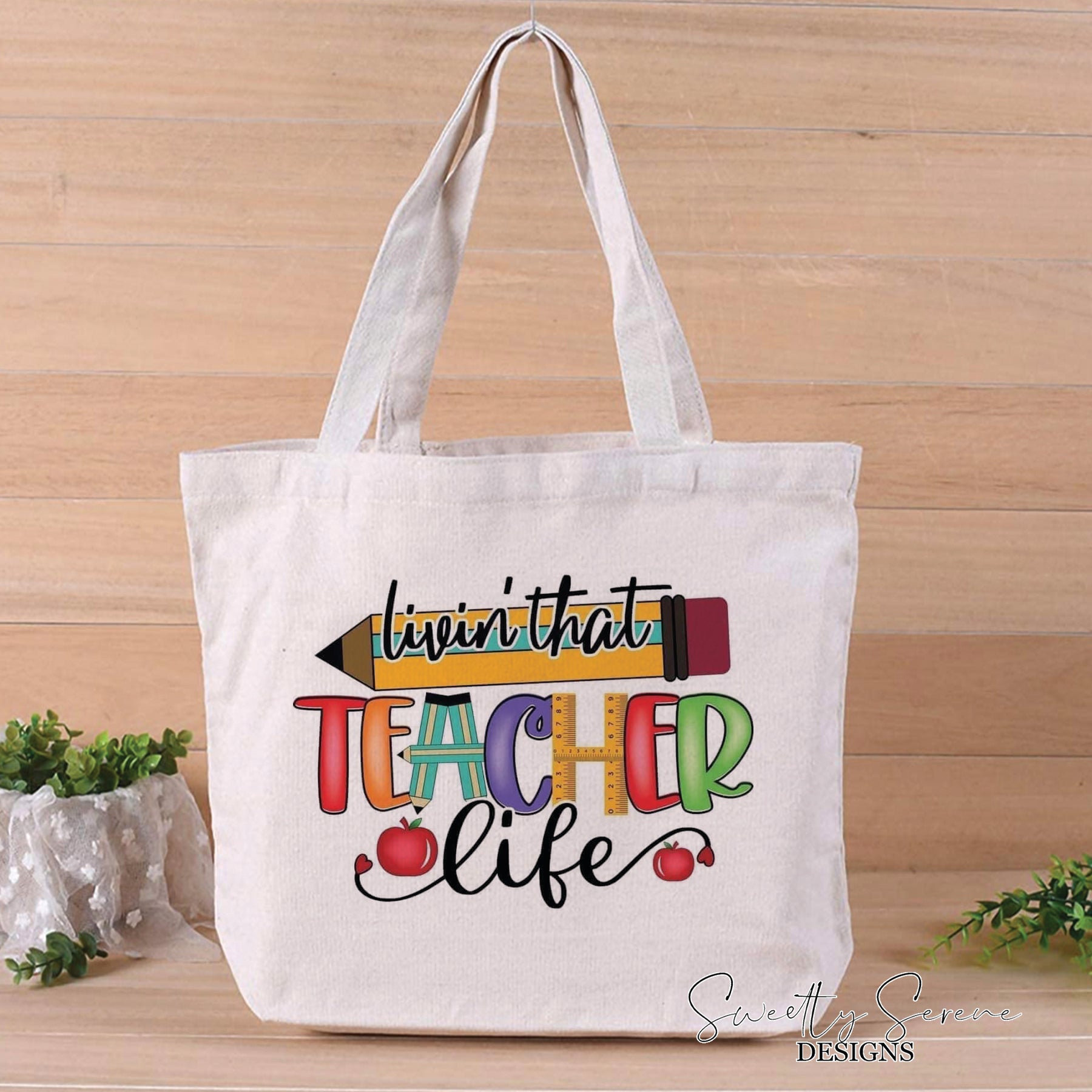 Livin that teacher life Tote Bag