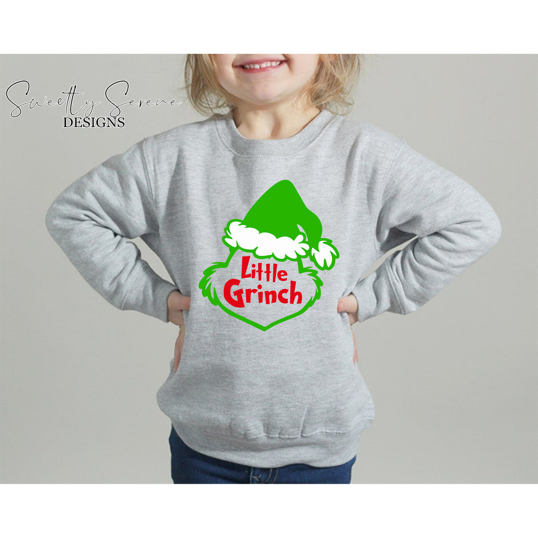 Little Grinch Kids Crewneck