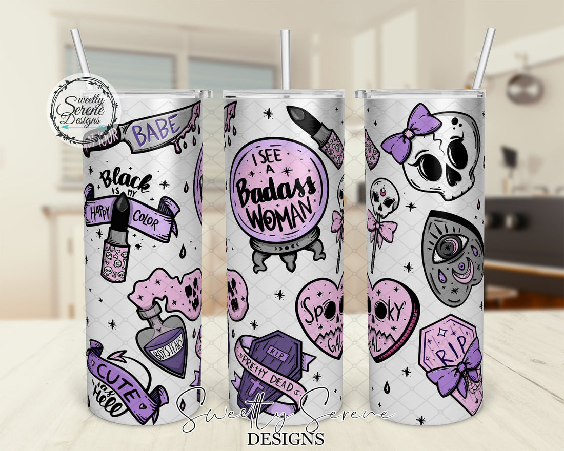 Pastel spooky - Skinny Tumbler