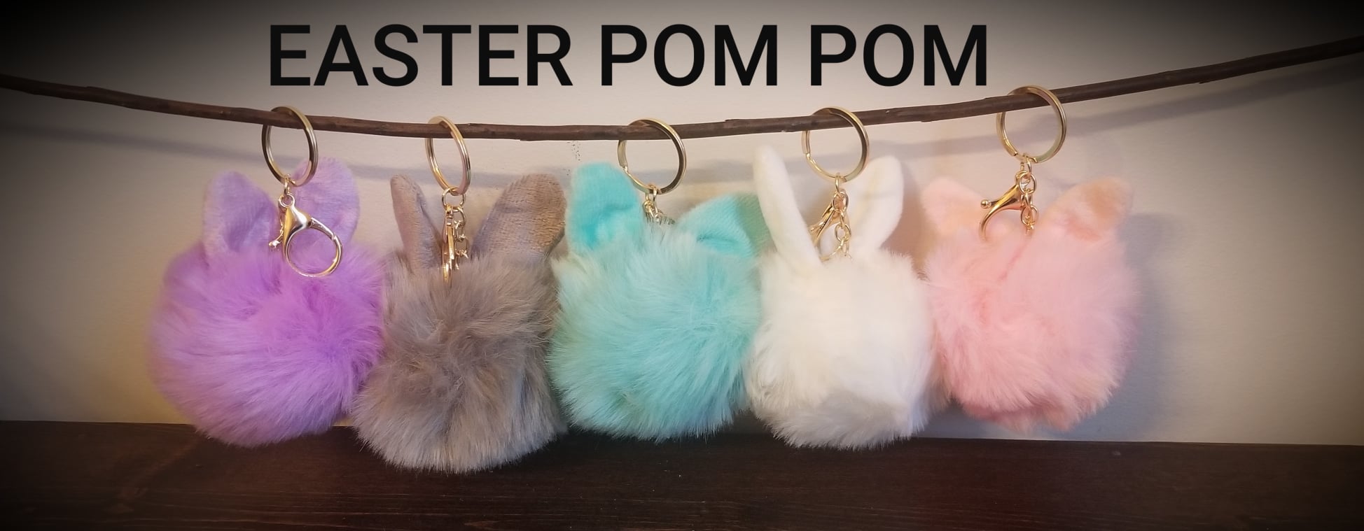 Pom Pom Keychain