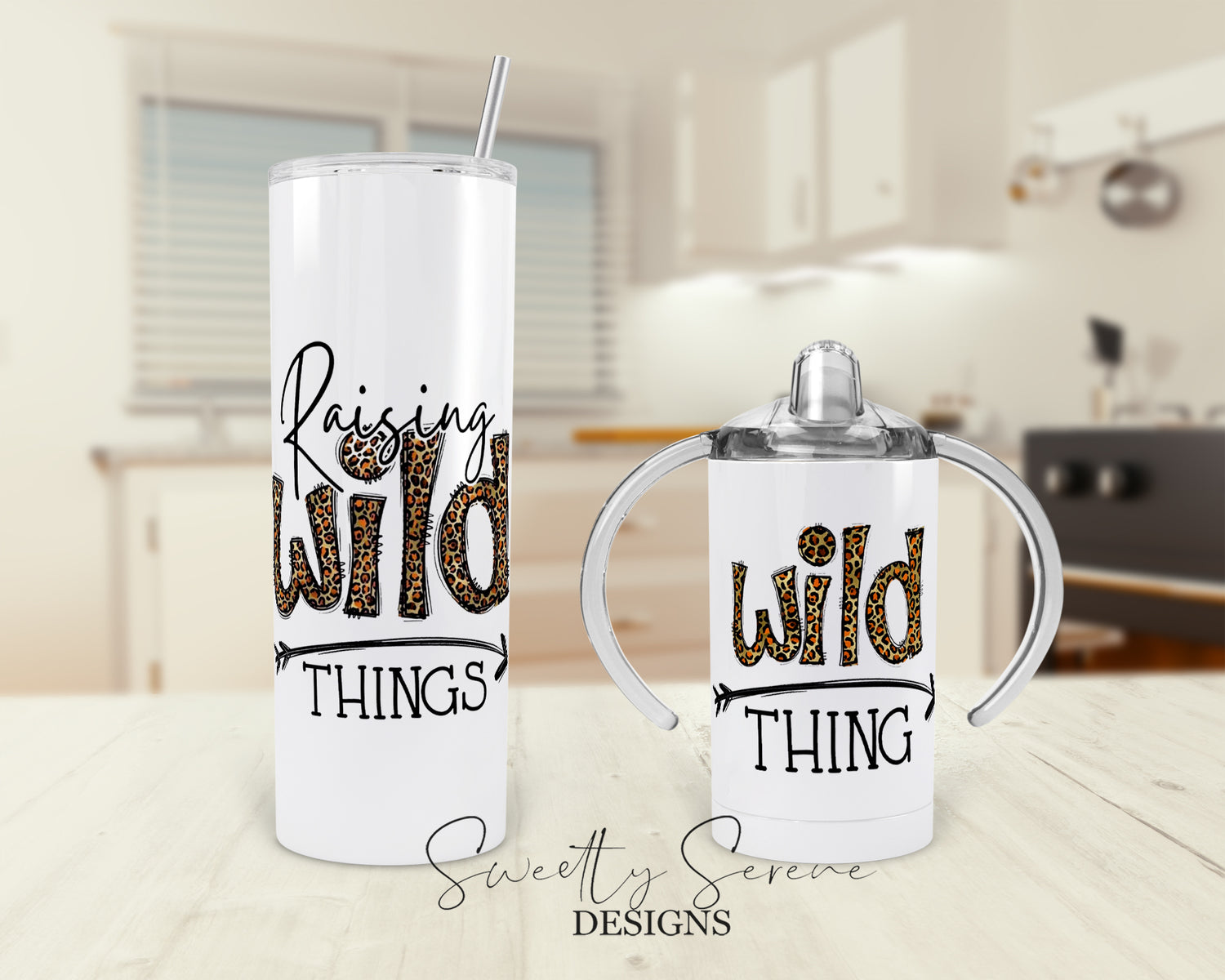 Raising wild things tumbler set