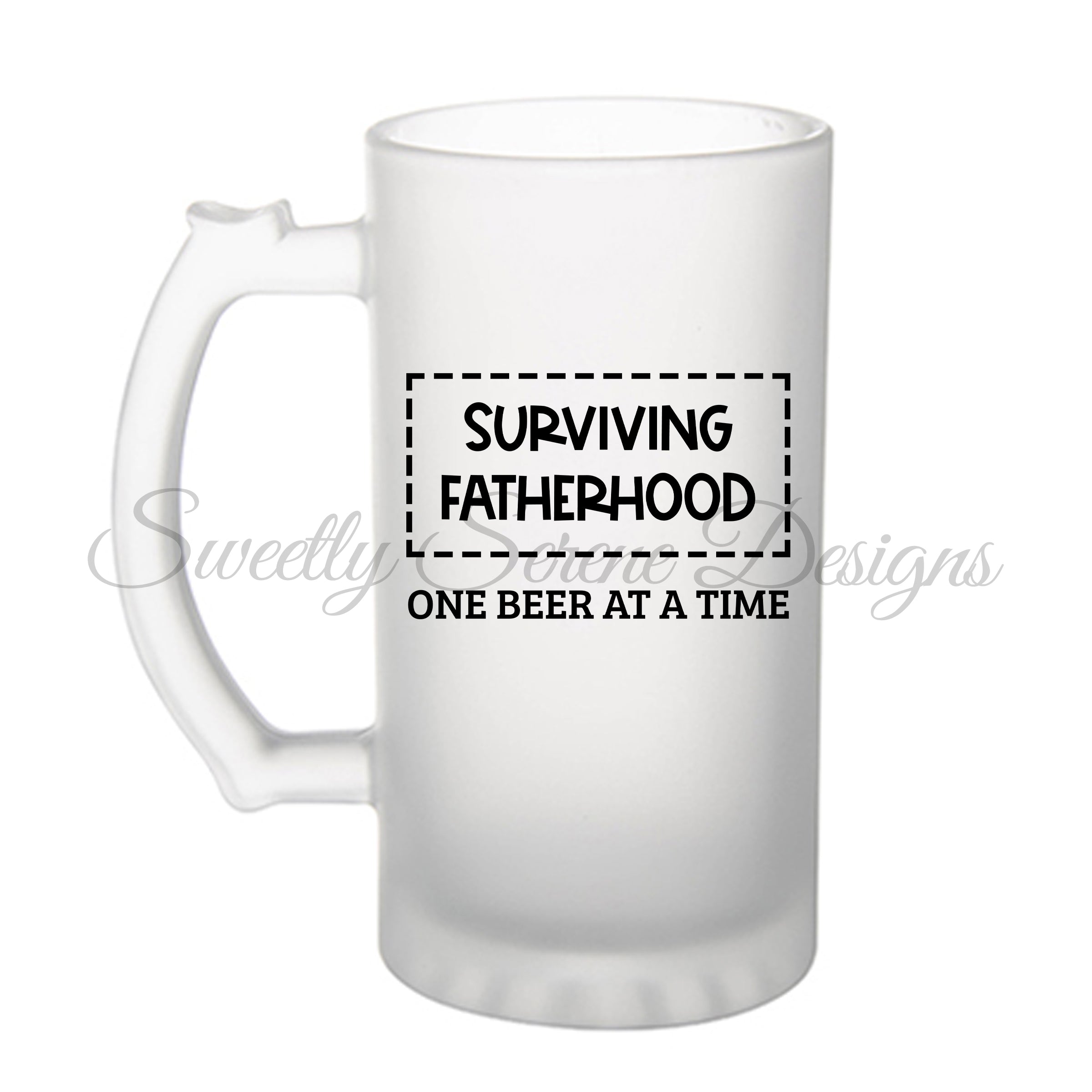 Surviving Fatherhood one beer at a time - 16oz Beer Mug