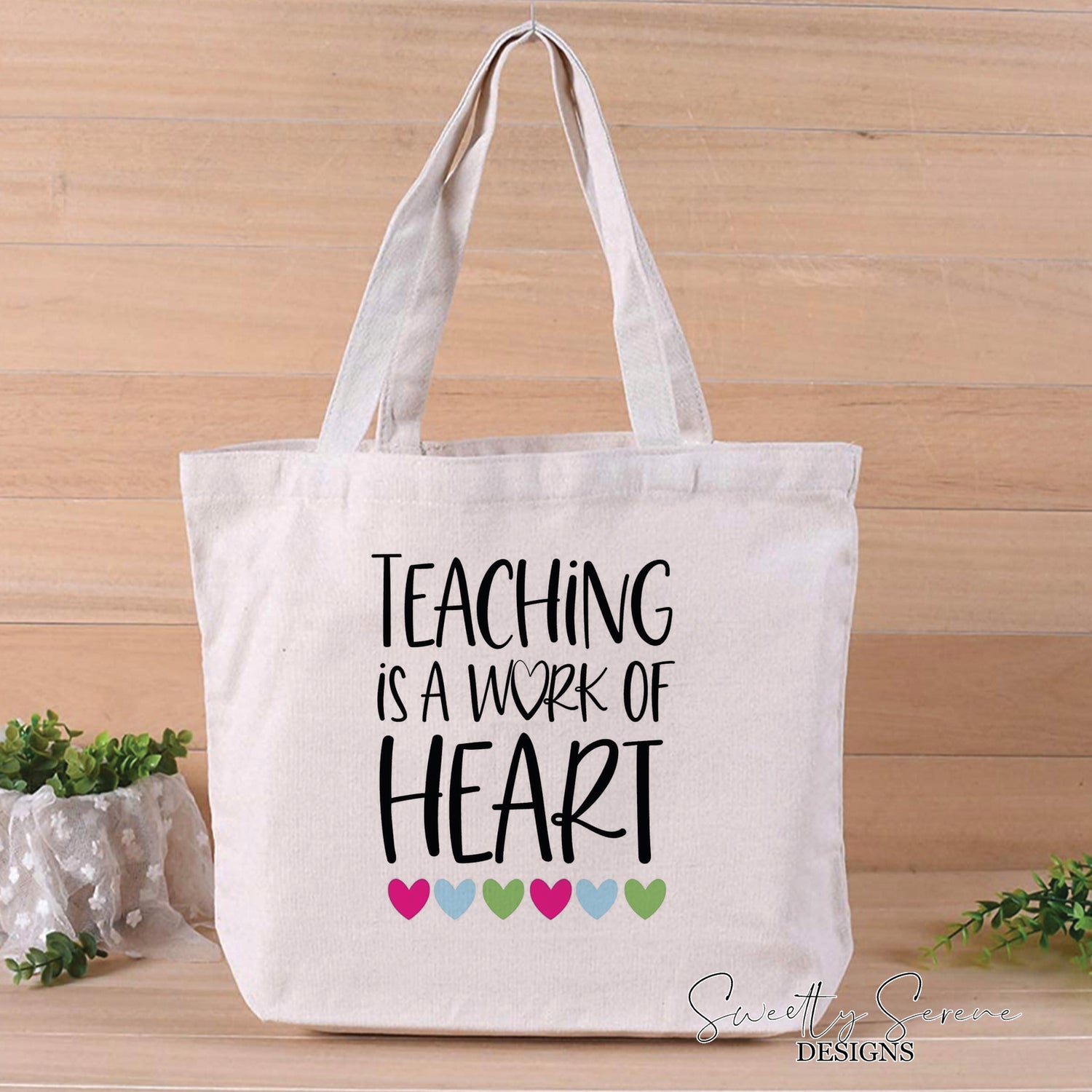 Teaching is a work of heart Tote Bag